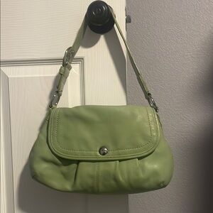 Green Leather Shoulder Bag